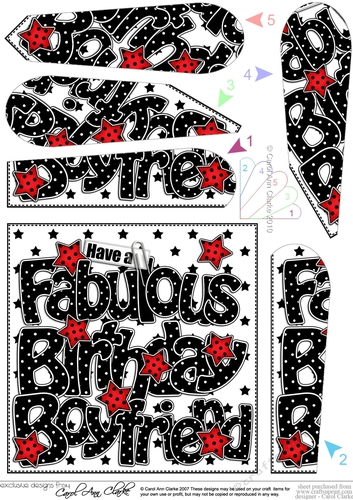 Have a Fabulous Birthday BOYFRIEND Fan Pyramage Topper