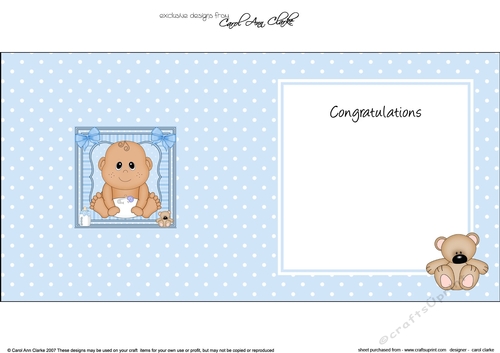 Cute Ethnic New Baby square landscape insert