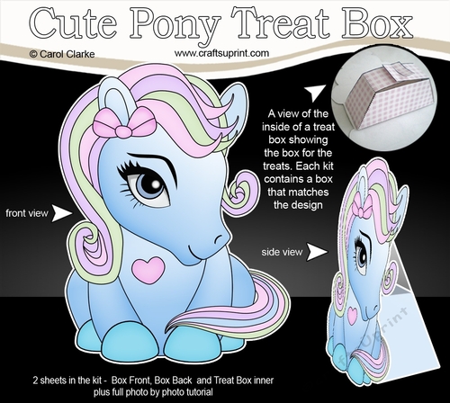 3D Cute Treat Box Gift Set Mini Kit - Cute Little Pony Fleur