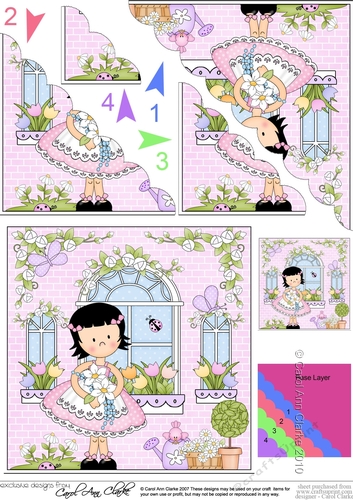 Rose Cottage Girlz Scalloped Corner Stacker