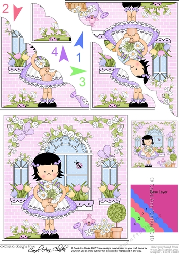 Rose Cottage Girlz Scalloped Corner Stacker