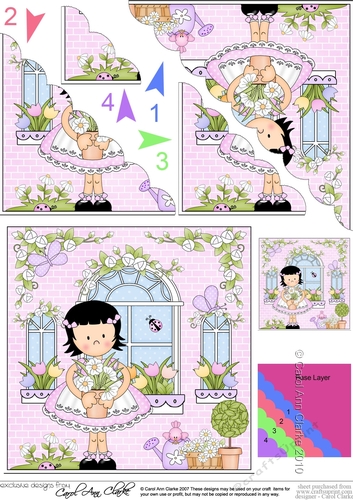 Rose Cottage Girlz Scalloped Corner Stacker
