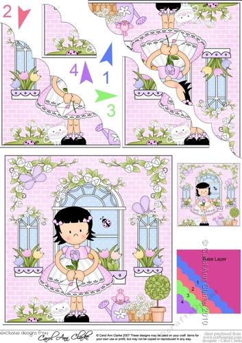Rose Cottage Girlz Scalloped Corner Stacker