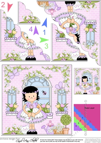 Rose Cottage Girlz Scalloped Corner Stacker