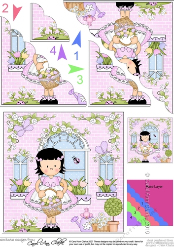 Rose Cottage Girlz Scalloped Corner Stacker