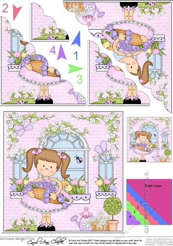 Rose Cottage Girlz Scalloped Corner Stacker