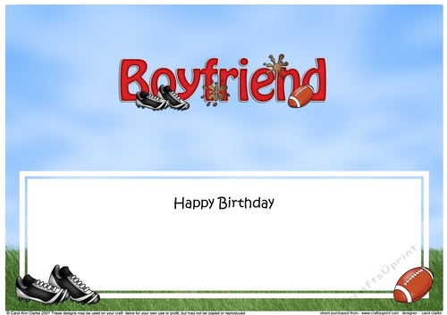 Large DL Happy Birthday BOYFRIEND insert