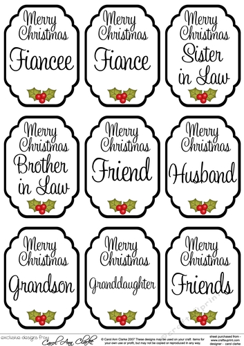 3D Christmas Greetings Sentiment Sheet