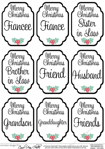 3D Christmas Greetings Sentiment Sheet