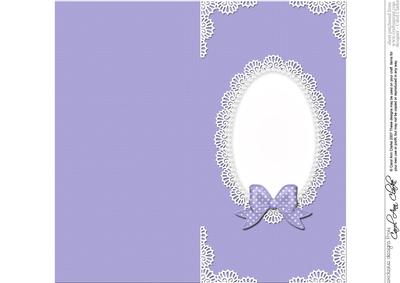 Dl Pearls and Lace Card Front or Insert