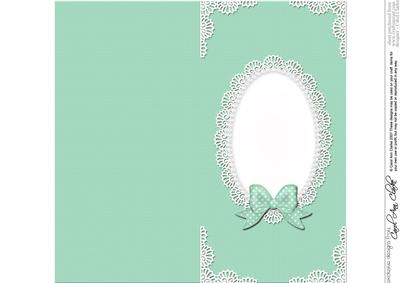 Dl Pearls and Lace Card Front or Insert
