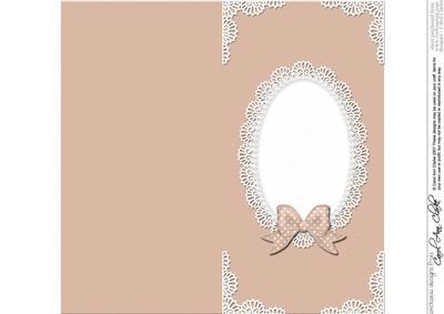 Dl Pearls and Lace Card Front or Insert