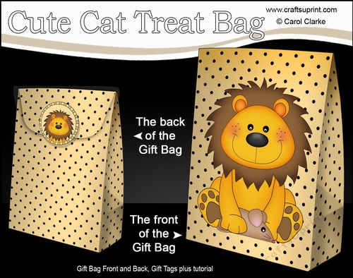 3D Gift Bag Mini Kit - Cute Little Lion Lloyd