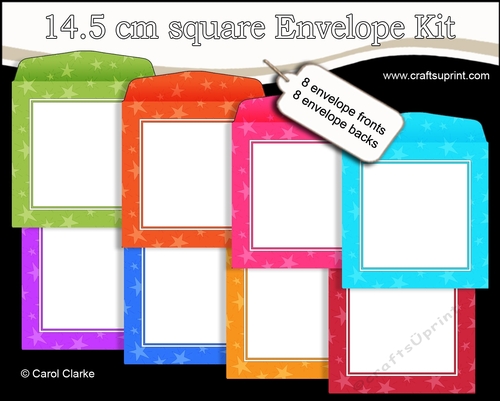 Bright Stars 14.5 x 14.5 cm envelope Kit