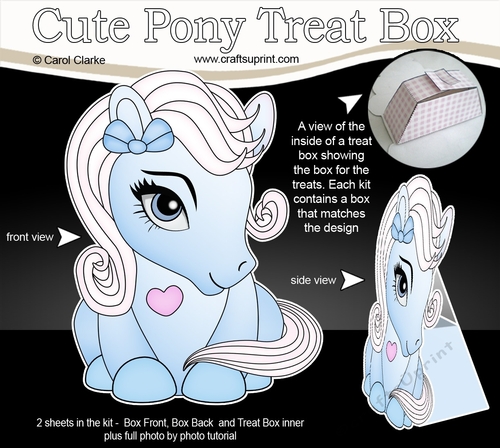 3D Cute Treat Box Gift Set Mini Kit - Cute Little Pony Icicle