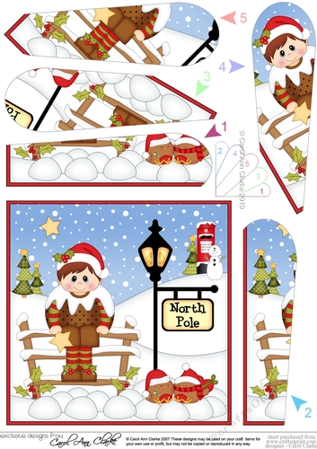 Christmas Fancy Dress is at the North Pole Fan Pyramage Topper