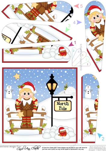 Christmas Fancy Dress is at the North Pole Fan Pyramage Topper