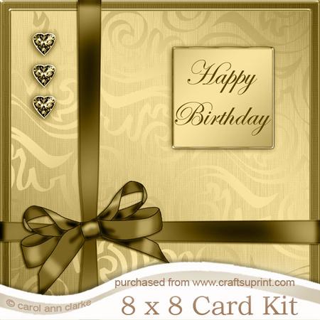 8 x 8 Elegant Flourish Kit with 3D Decoupage