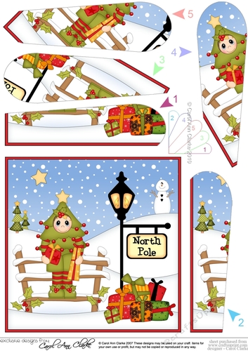 Christmas Fancy Dress is at the North Pole Fan Pyramage Topper