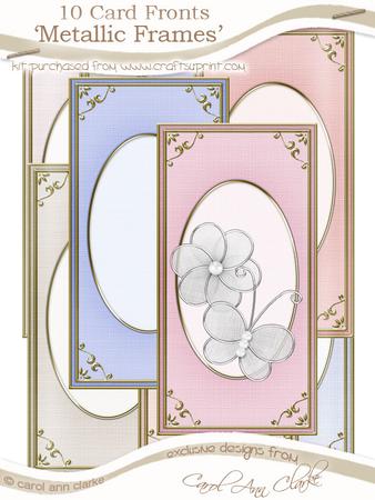 Dl 'gold Metallic Frame' Card Fronts Kit