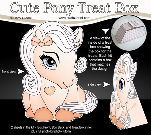 3D Cute Treat Box Gift Set Mini Kit - Cute Little Pony Marmalade