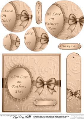 Elegant Metallic Greeting Quick Card Circle Pyramage