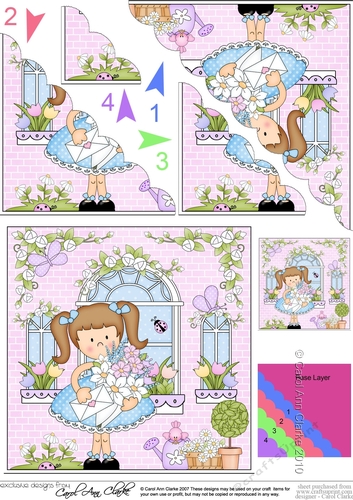 Rose Cottage Girlz Scalloped Corner Stacker