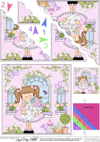 Rose Cottage Girlz Scalloped Corner Stacker
