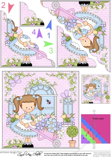 Rose Cottage Girlz Scalloped Corner Stacker