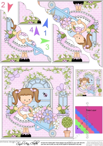 Rose Cottage Girlz Scalloped Corner Stacker