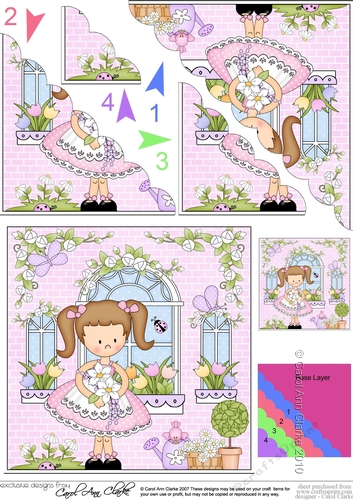Rose Cottage Girlz Scalloped Corner Stacker