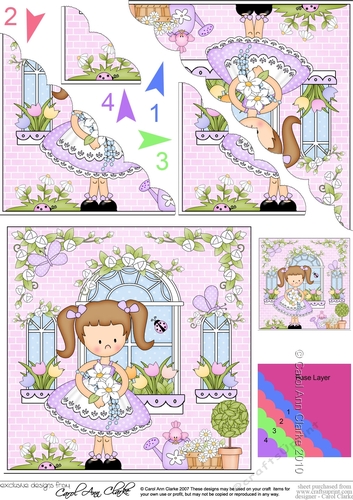 Rose Cottage Girlz Scalloped Corner Stacker