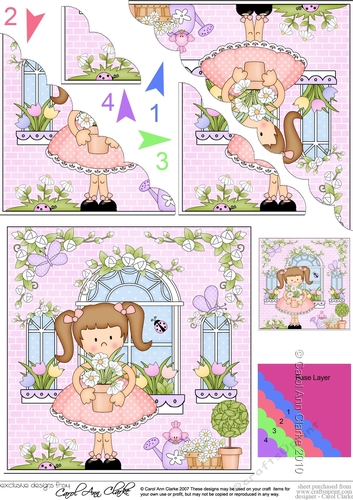 Rose Cottage Girlz Scalloped Corner Stacker