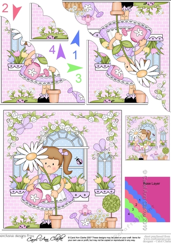 Rose Cottage Girlz Scalloped Corner Stacker