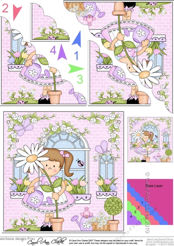 Rose Cottage Girlz Scalloped Corner Stacker