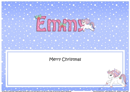 Large DL Merry Christmas EMMY 3D decoupage 