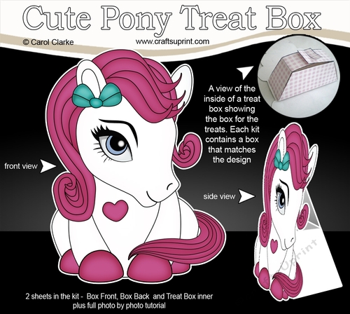 3D Cute Treat Box Gift Set Mini Kit - Cute Little Pony Berry