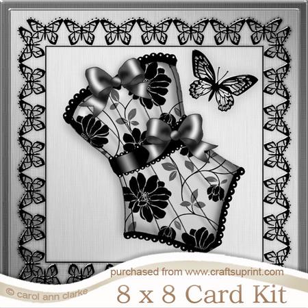8 x 8 Elegant Boudoir Kit with 3D Decoupage