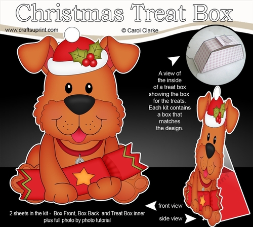 3D Christmas Treat Box Gift Set Mini Kit - Little Rusty Dog