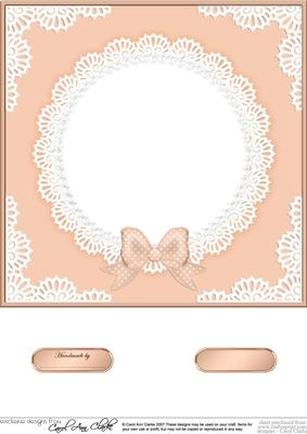 8 x 8 Pearls and Lace Card Front