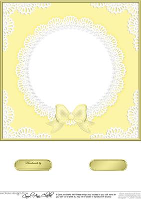 8 x 8 Pearls and Lace Card Front