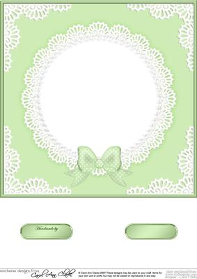 8 x 8 Pearls and Lace Card Front