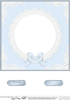 8 x 8 Pearls and Lace Card Front