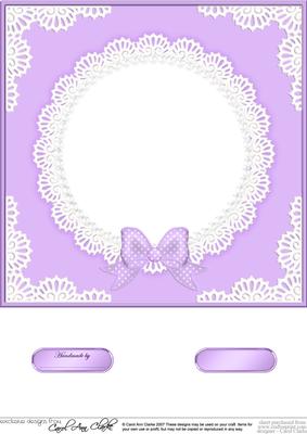 8 x 8 Pearls and Lace Card Front