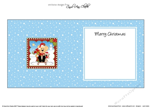 Christmas square landscape insert - Little Golden Labrador Dog