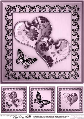 Elegant Romance 8 x 8 Quick Card Topper