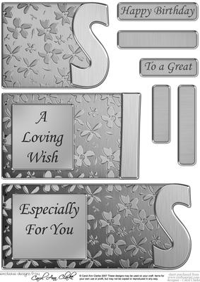 Sis Elegant Metallic Book Sheet