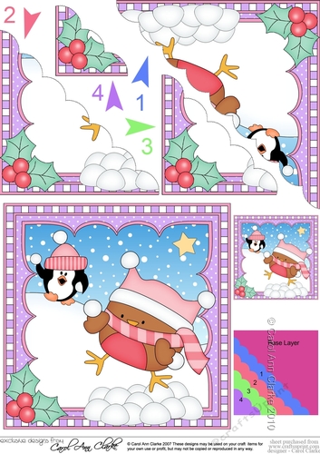 Christmas Scalloped Corner Stacker - Bobbin Robin