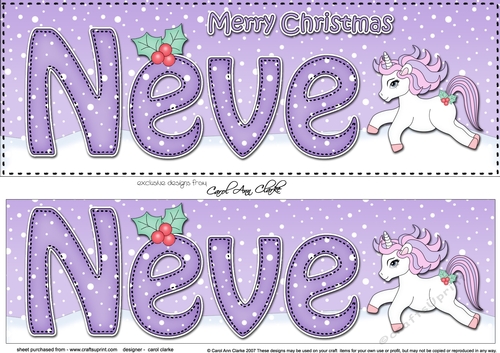 Large DL Merry Christmas NEVE 3D decoupage 