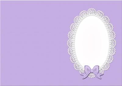 A5 Pearls and Lace Card Front or Insert